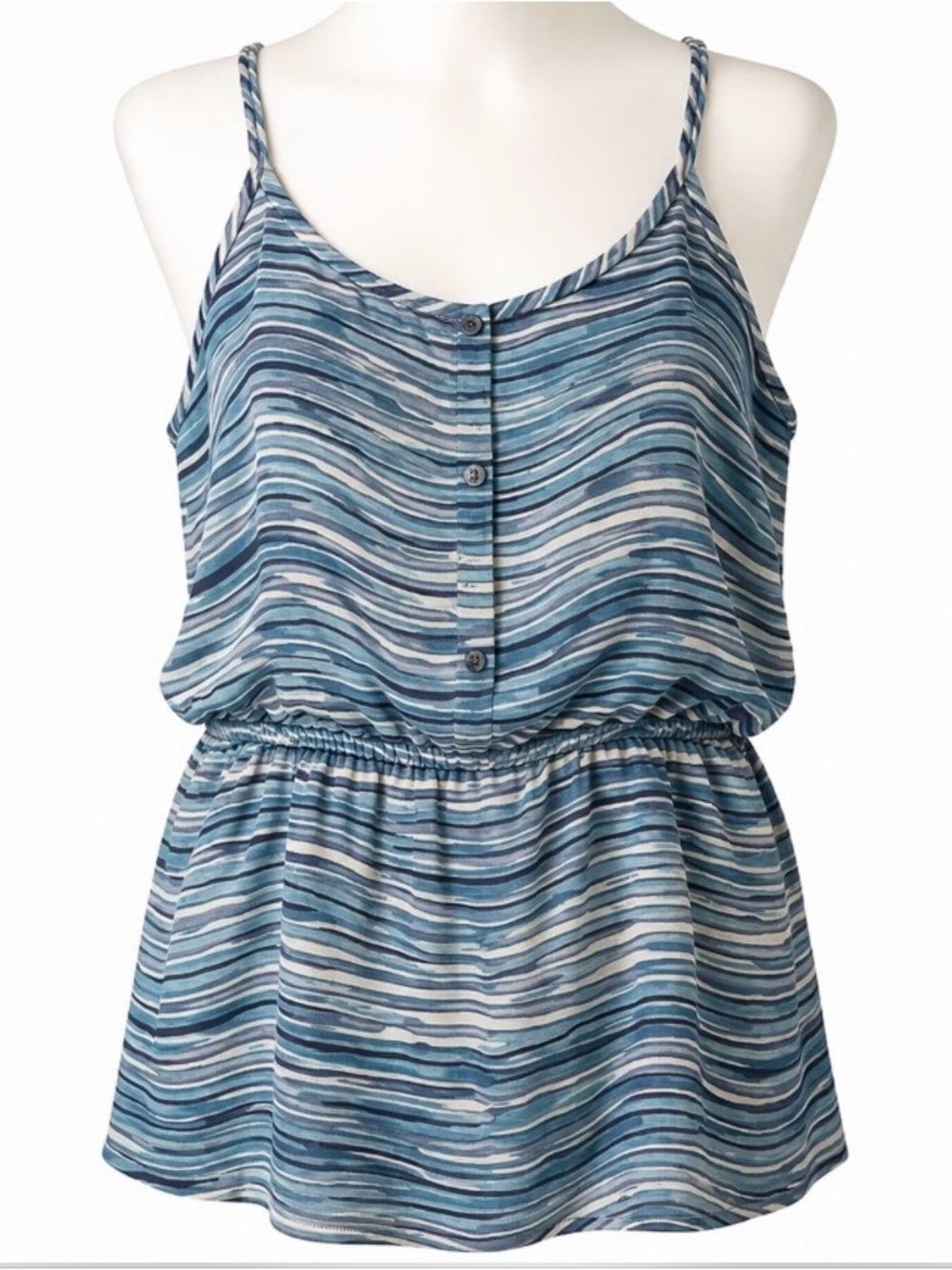Banana Republic Y2K Tank Top Sleeveless Fairycore Blouse Peplum Shirt